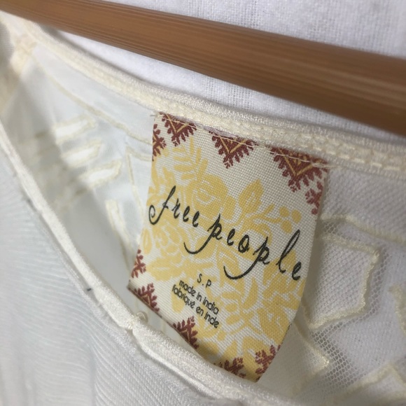 Free people white long sleeve mesh open back - Picture 2 of 5